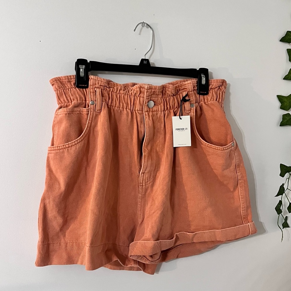 Brand New Orange Jean Shorts